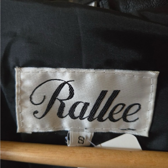 Vintage leather Duster, trench coat, small, black - Picture 5 of 6